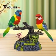 [Available] Talking Parrots Electric Bird Ornament Sturdy ,Creative Home Office Desk Decoration, Tal