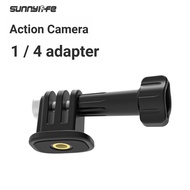 Sunnylife Action Camera 1/4 Adapter Tripod Connector Action5Pro Adjustable Angle Base