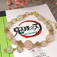 【鬼滅之刃】甘露寺蜜璃 02 | 同人水晶DIY設計手鏈- 客製化禮物