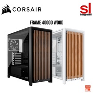 Corsair Frame 4000D Wood RS Modular Mid-Tower ATX PC Case -Black/White