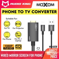 MOXOM Cable Tv To Phone To Tv Connector To Phone To Tv Cable Projector Phone Connect To Tv Projector