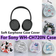 【High quality】 For Sony WH-CH720N Headphone Case High-capacity Cartoons for Sony WH-CH720N Headset Earpads Storage Bag Casing Box