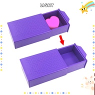 LIGHT Magic Box, Trick Performance Magic Purple Magic Disappearing Box, Creative Plastic Mystery Mag