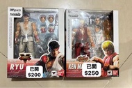 SHF 街霸V Ryu 隆 Ken 街頭霸王 Street Fighter SHFiguarts Street Fighter 公仔 (Ryu & Ken)