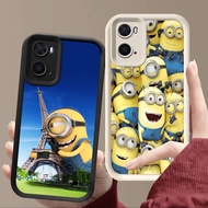 J-20 Minions Soft Case for OPPO A76 K10 Realme 9i A36 A57S A77S A77 A57 A96 Cover