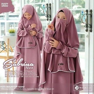 SABRINA TEEN SYARI Girls' Gamis, teenage gamis, original wolfis khimar set, niqab veil, HAMIZ Baju K