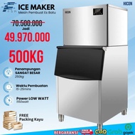 HICON Mesin Es Batu Kristal 500kg/24jam Ice Cube Maker Machine