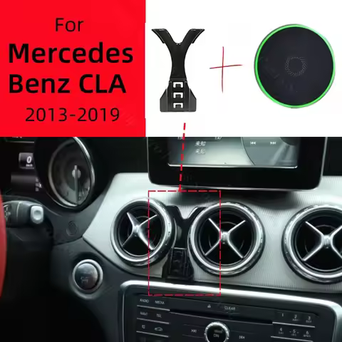 Magnetic Car Phone Holder For Mercedes Benz CLA 200 180 2013-2019 Wireless Charging Special Fixed Br