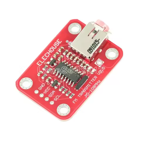 FM Radio Transmitter Module V2.0 Digital Radio Transmitter Board for Arduino I2C Interface TTL MIC V