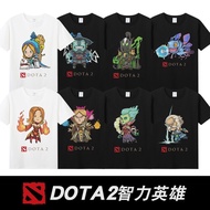 dota2 Dota game hero e-sports team Carl Blue Cat Ice and Fire Women Black Bird Zeus pure cotton shor