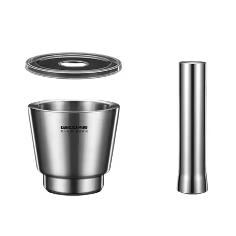 LFGB Certification 304 Stainless Steel Mortar and Pestle Ultra Thick Stable and Non-slip Herb Grinde