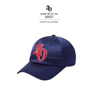 ADLV [acme de la vie] หมวก รุ่น Symbol Logo Satin Ball Cap Navy (50033SSLCAU_S5NAXX)