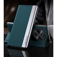 Case for Redmi 14C 13C 12C 12 K70 Pro K70e Turbo 3 4 Luxury Frosted Leather Flip Plating Window Fron