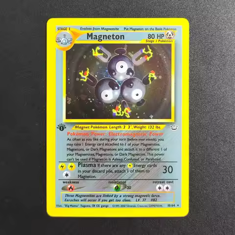 DIY Proxy Pokemon TCG Card 1999 Magneton 10 Super Rare Collectibles Card Single Classic Game Anime C
