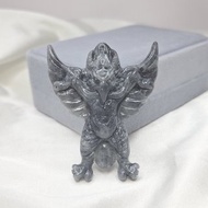 緬料 溫潤烏雞 特色件 雷神 避邪吊墜 | 天然緬甸玉A貨翡翠