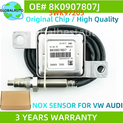 8K0907807J 5WK97205 5WK9 7205 High Quality New Nox Sensor Nitrogen Oxide Sensor For Audi A4 8K A5 A6