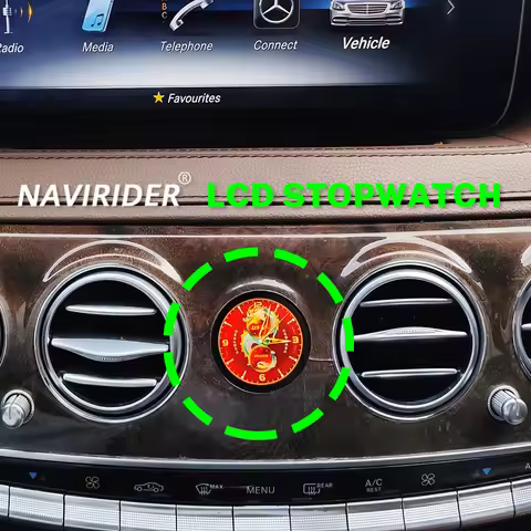 Car Stopwatch Smart Clock For Benz C/E/S/G/CLS/ W205 W463 W219 W222 W213 NTG 5.0/5.5 Interior Centra