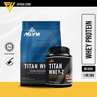 Agym Nutrition Titan Whey-Z (2kg)  - Whey Protein Powder Halal Fitness Gym Supplement