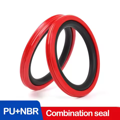 1Pcs Polyurethane(PU) Combination Seal,For hole,Hydraulic Cylinder Reciprocating Seal STD Two-Way Pi