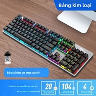 Bàn Phím Cơ AOC GK410 Blue Switch Mặt Bàn Kim Loại/nhựa Có Dây Dành Cho Doanh Nghiệp Esports Chơi Ga