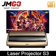 JMGO 4K Laser Projector S3, 3840x2160dpi, 3000 ANSI Lumens. 300 Inches WIFI/Bluetooth