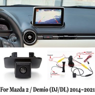 Reverse CAM For Mazda 2 Mazda2 Demio DL Sedan DJ Hatchback 2014~2021 / Rear View Camera & Connector 