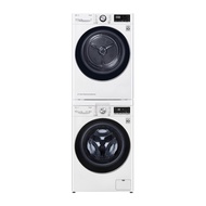 【LG 樂金】洗乾衣機堆疊／蒸洗脫13公斤 除濕式乾衣10公斤 WD-S13VBW+WR-100VW
