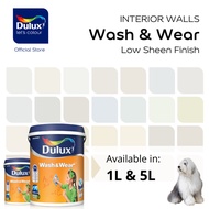 Dulux Wash & Wear | Interior Paint | Low Sheen Finish | Washable & Easy Cleaning | Shades of White |