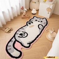 Kitten Cartoon Absorbent Carpet Foot Mat Bathroom Imitation Cashmere Carpet Bedroom Bedside Blanket 