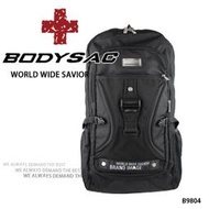 黑色機能耐磨後背包  AMINAH~【BODYSAC B9804】