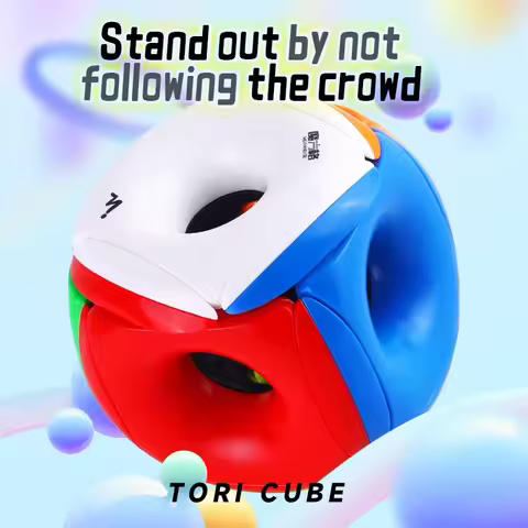 [ECube] QiYi Tori Cube 3x3x3 Hollow Magic Speed Cube Stickerless Professional Fidget Toys Void Cube 