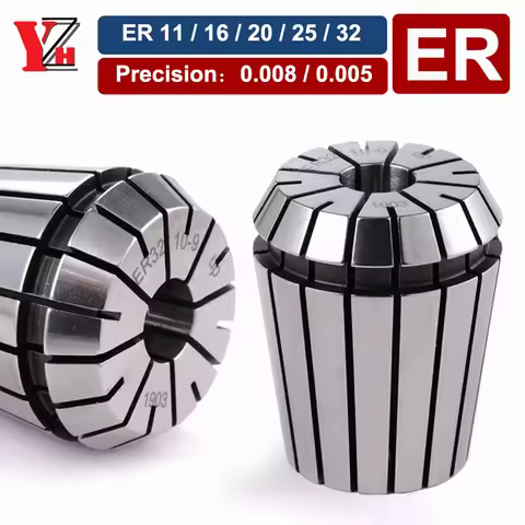 ER Spring Collet ER11 ER16 ER20 ER25 ER32-1 2 3 4 5 6 7 8 9 10 11 12 20mm High Precision 0.005mm 0.0