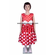 Kids Retro Dress 60s & 70s Dress Polka Dot Dress Kindergarten Concert Costume Pre-school Concert Cos