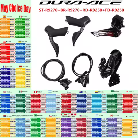 Shimano Di2 DURA-ACE R9270 2x12s Mini Groupset ST-R9270 BR-R9270 Shifter Brake Caliper RD-R9250 FD-R