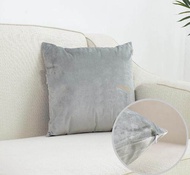 「FAZOZO Home Textile Store」 Fyjafon ปลอกหมอน70X70กำมะหยี่ปลอกหมอนอิงสีเทากาแฟนุ่มปลอกหมอนปลอกหมอนล้า