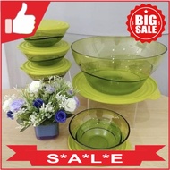 Tupperware Eleganzia Bowl 5pcs Hijau Tupperware Original