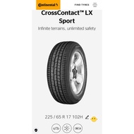 Used,99% new 4pcs of Continental Cross Contact LX Sport 225/65/R17 102H