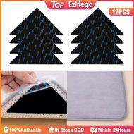 12Pcs Non-slip Rug Tape Reusable Rug Pad Tape Stickers Washable Household Carpet Fixing Sticker