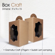 Paperbox Souvenir for Plain Craft Straw Cups Size 9 x 9 x 15 Craft