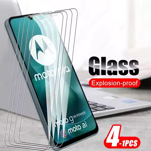 4-1Pcs 9H Tempered Glass For Motorola MotoG06 Moto G06 G 06 Power 06Power G06Power 4G 6.88" Phone Sc