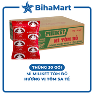[THÙNG 30 GÓI] - COLUSA - Mì Miliket Tôm Đỏ gói vị Tôm sa tế Mì tôm sa tế Tôm Đỏ Miliket Mì giấy Mil