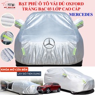 Smart 3-layer car cover for Mercedes Benz E200, E250, E300 made of high-quality Oxford parachute fab