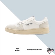 EAST PACIFIC TRADE Korea EPT COURT Leather Casual Shoes Gray White Color Matching [Peter Pan]
