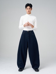 Niyom Jeans collection INDIGO : รุ่น B317 กางเกงยีนส์ กระบอกใหญ่ทรงบอลลูน