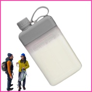 Flat Water Bottle 450ml Summer Cold Water Mug Purse Water Bottle Flat Pocket-Friendly Drinking Water