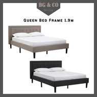HAMIZA Wooden Queen Bed Frame Queen Bedframe Wood Bed Frame Queen Divan Queen Katil Queen Kayu Katil Kayu Queen 双人床架