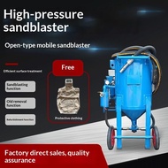 Large Sand Blasting Machine Rust Remover High Pressure Mobile Pneumatic Dry Sand Tank Car Boat Refur