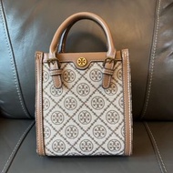 Tory burch style T monogram mini tote bag
