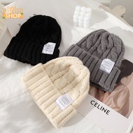 Plain rope wool hat - Ulzzang Unisex tag hat for men and women, stylish, Korean personality - al0ha 