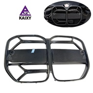 XJLJ  CSL Style Dry Carbon Fiber Front Grill for BMW 4 Series Coupe Sedan G22 G26 Car Grille